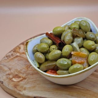 Olives Vertes Cassées à la Citronnelle 500g