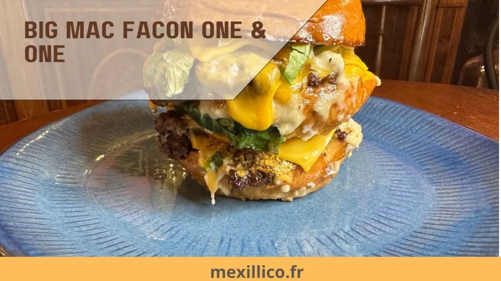 Hommage à l'emblématique Big Mac avec une touche parisienne.